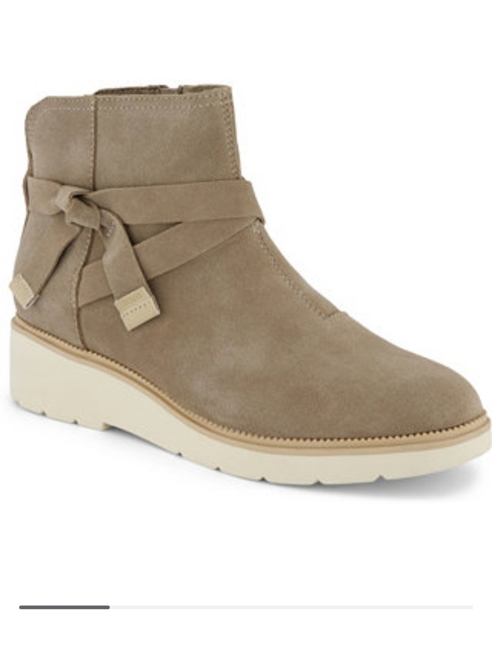 TOMS WOMEN'S MARLOW LEATHER BOOT STRAW 8.5 NIB